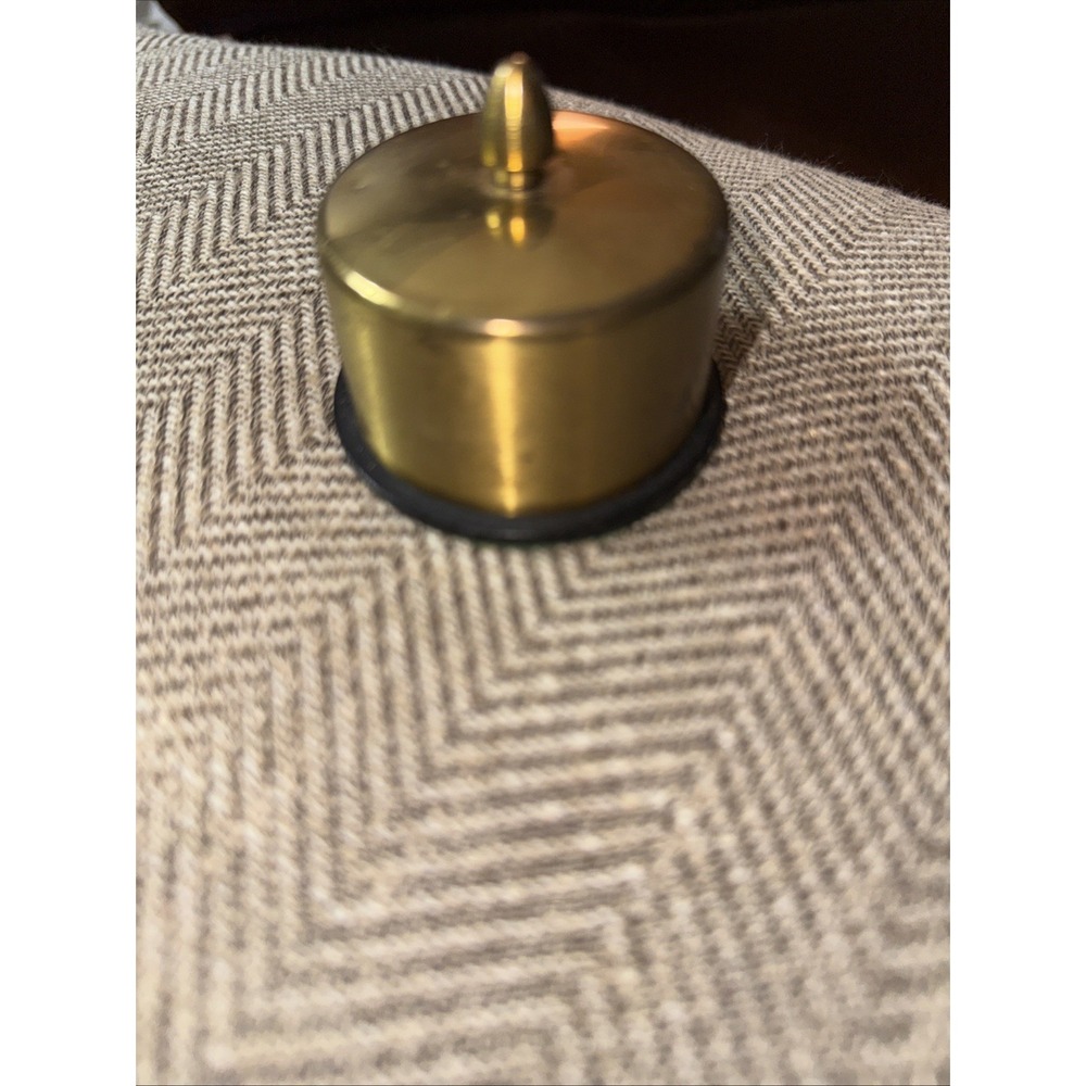 Vtg Brass Postage Stamp Roll Dispenser For Desktop